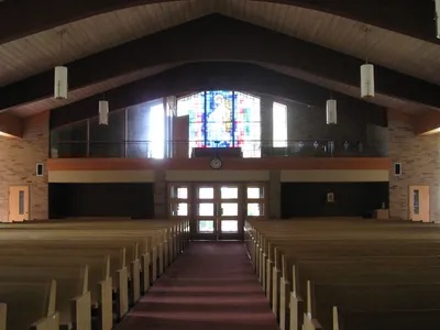 Back of the church.
