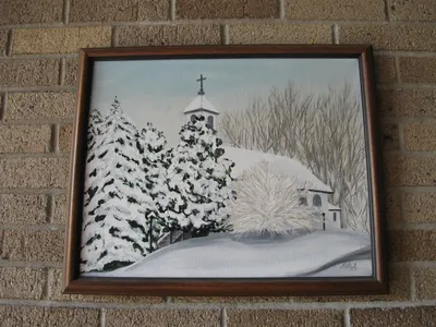 Painting of former church.