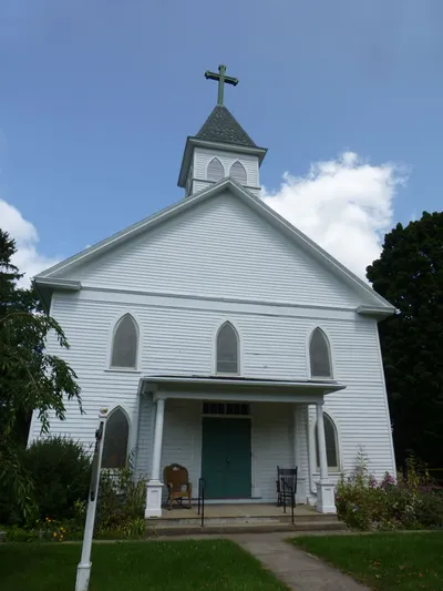 Front of the church.