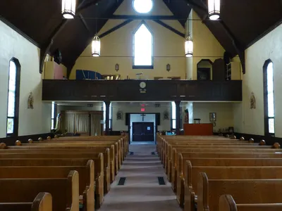 Back of the church.