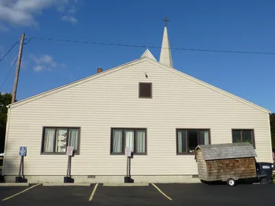 Back of the church.