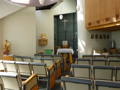 Inside the chapel.