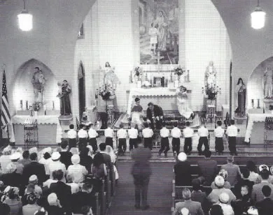 Sanctuary, 1962. Source: Parish directory, mid-2000s