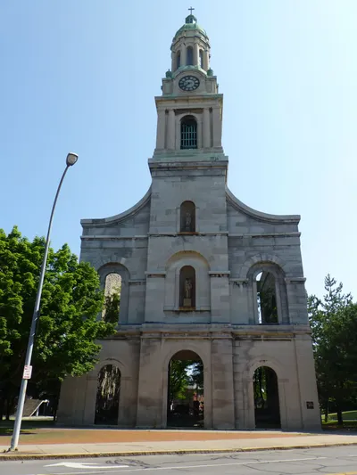 Front of the church.
