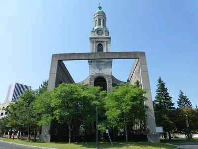 Back of the church.