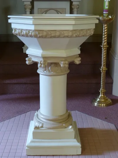 Baptismal font.