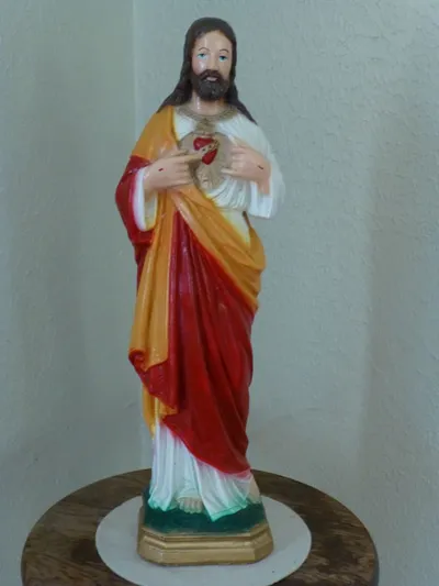 Sacred heart statue.