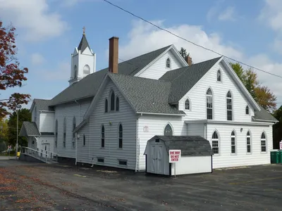 Back of the church.