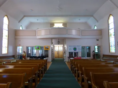 Back of the church seen from the middle.