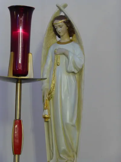 Angel statue.
