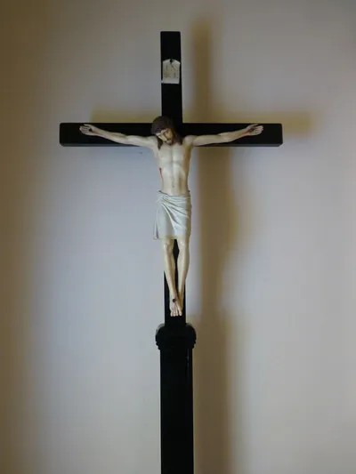 Processional crucifix.