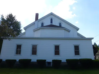 Back of the church.