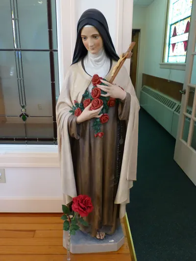 St. Theresa statue.