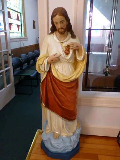 Sacred heart statue.