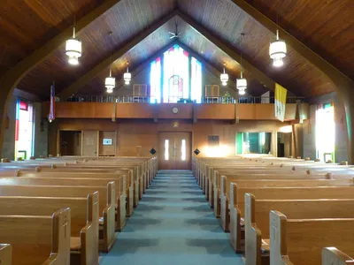 Back of the church.