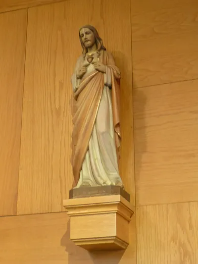 Sacred heart statue.