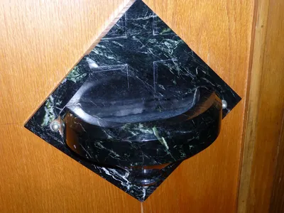 Holy water font.