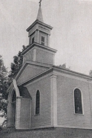 Exterior of former church, 1939. Source: Catholic Courier Golden Jubilee Edition: 1889-1939