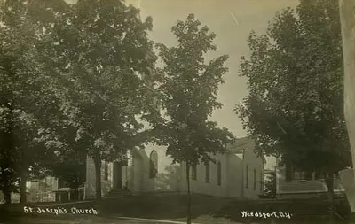 Photograph of former church, undated.