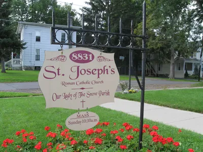 Church sign.
