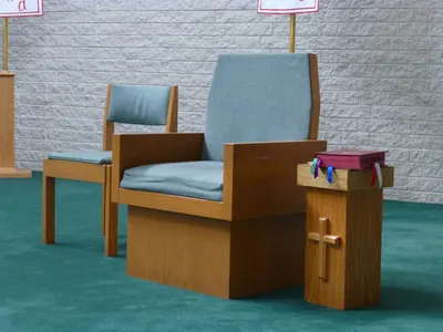 Celebrant's chair.