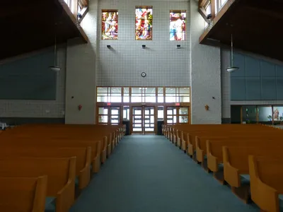 Back of the church.