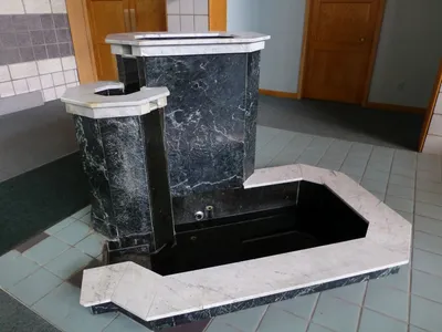 Baptismal font.