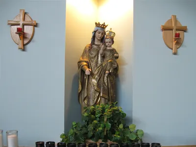 Our Lady of Victory statue.