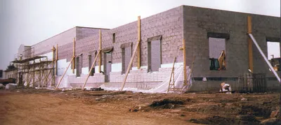 Construction of gathering space and religious education classrooms.
