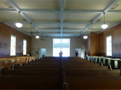 Back of the church.