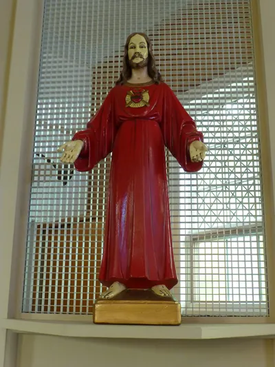 Sacred heart statue.