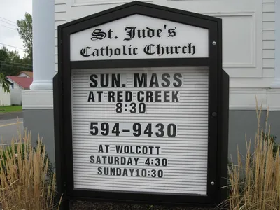 Church sign.