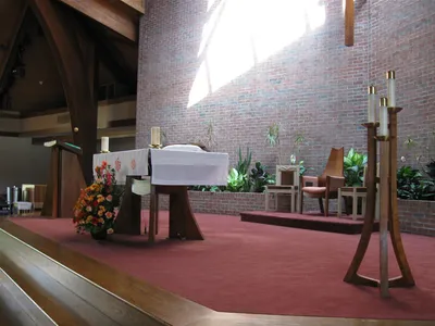 Sanctuary seen from right.
