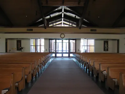 Back of the church.
