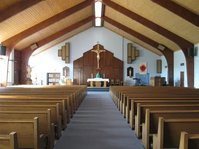 Interior of church, 2009.