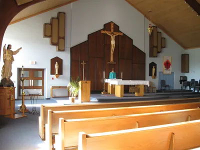 Sanctuary seen from left.