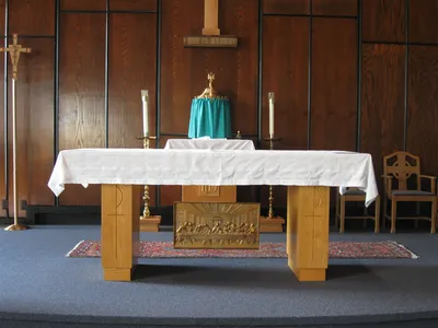 Altar and tabernacle.