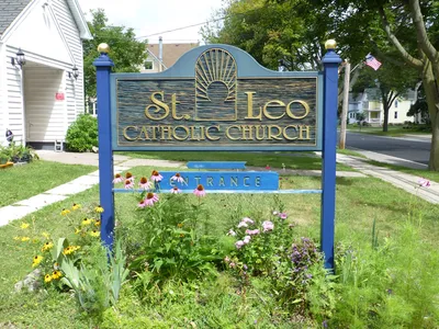 Church sign.