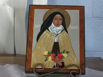 St. Therese icon.