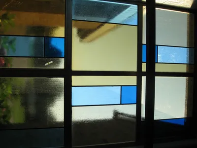 Stained glass.