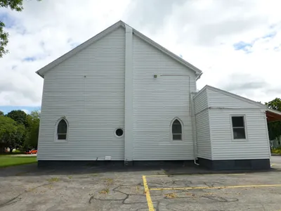 Back of the church.