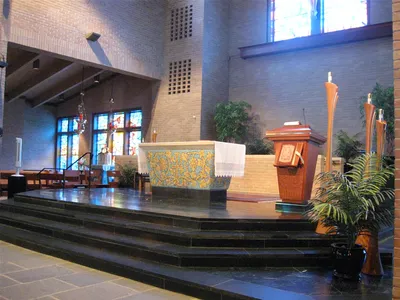 Sanctuary seen from angle.