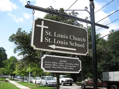 Church sign.