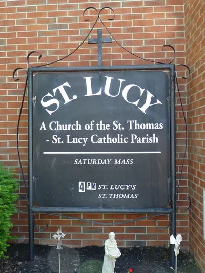 Church sign.