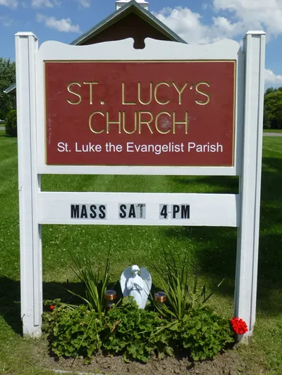 Church sign.