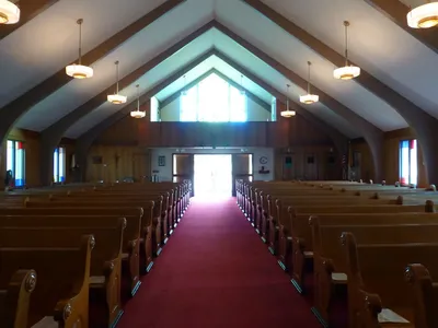 Back of the church.