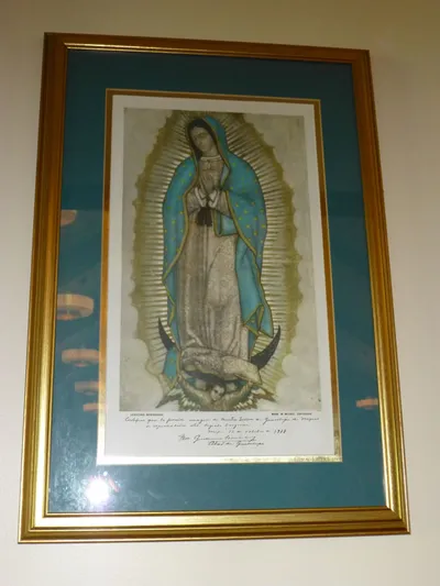 Our Lady of Guadelupe painting.