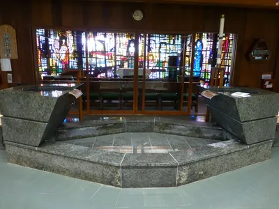 Baptismal font.