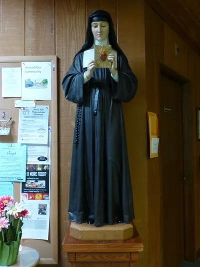 Statue of St. Margaret Mary.