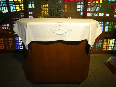 Altar in chapel.